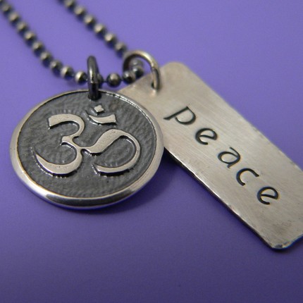 Peace Pendant in Sterling Silver